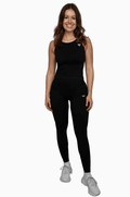 Seamless Set Top & Leggings – Frontansicht, körpernah und elastisch