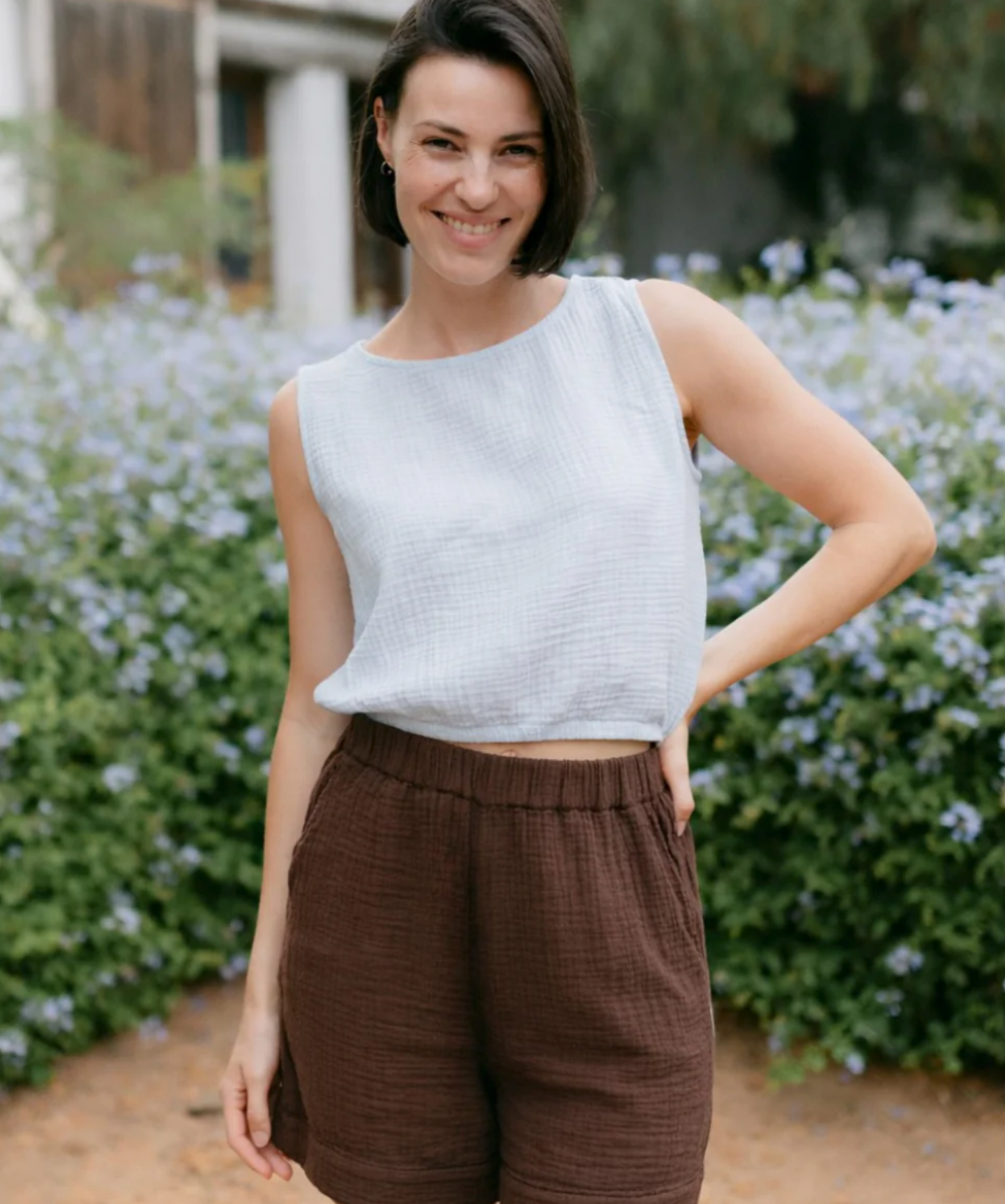 MUSSELIN CROP TOP MARIE