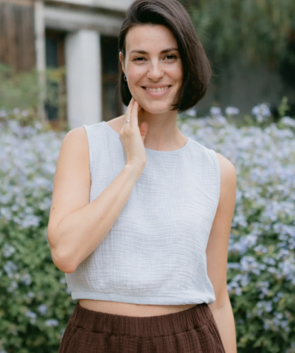 MUSSELIN CROP TOP MARIE