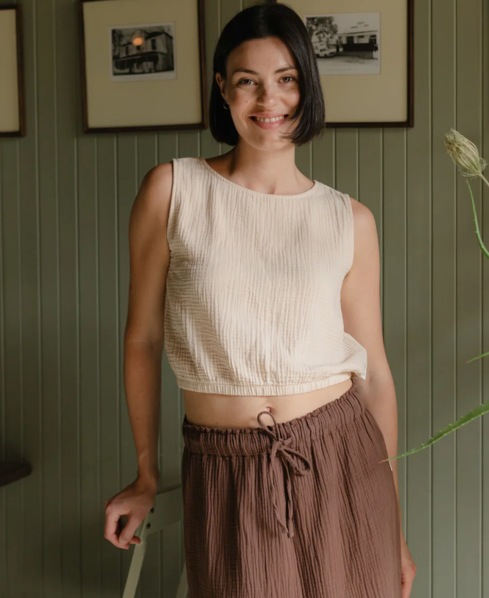 MUSSELIN CROP TOP MARIE