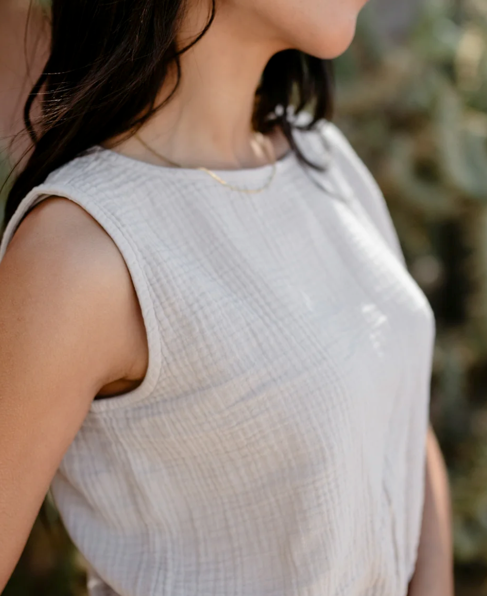 MUSSELIN CROP TOP MARIE