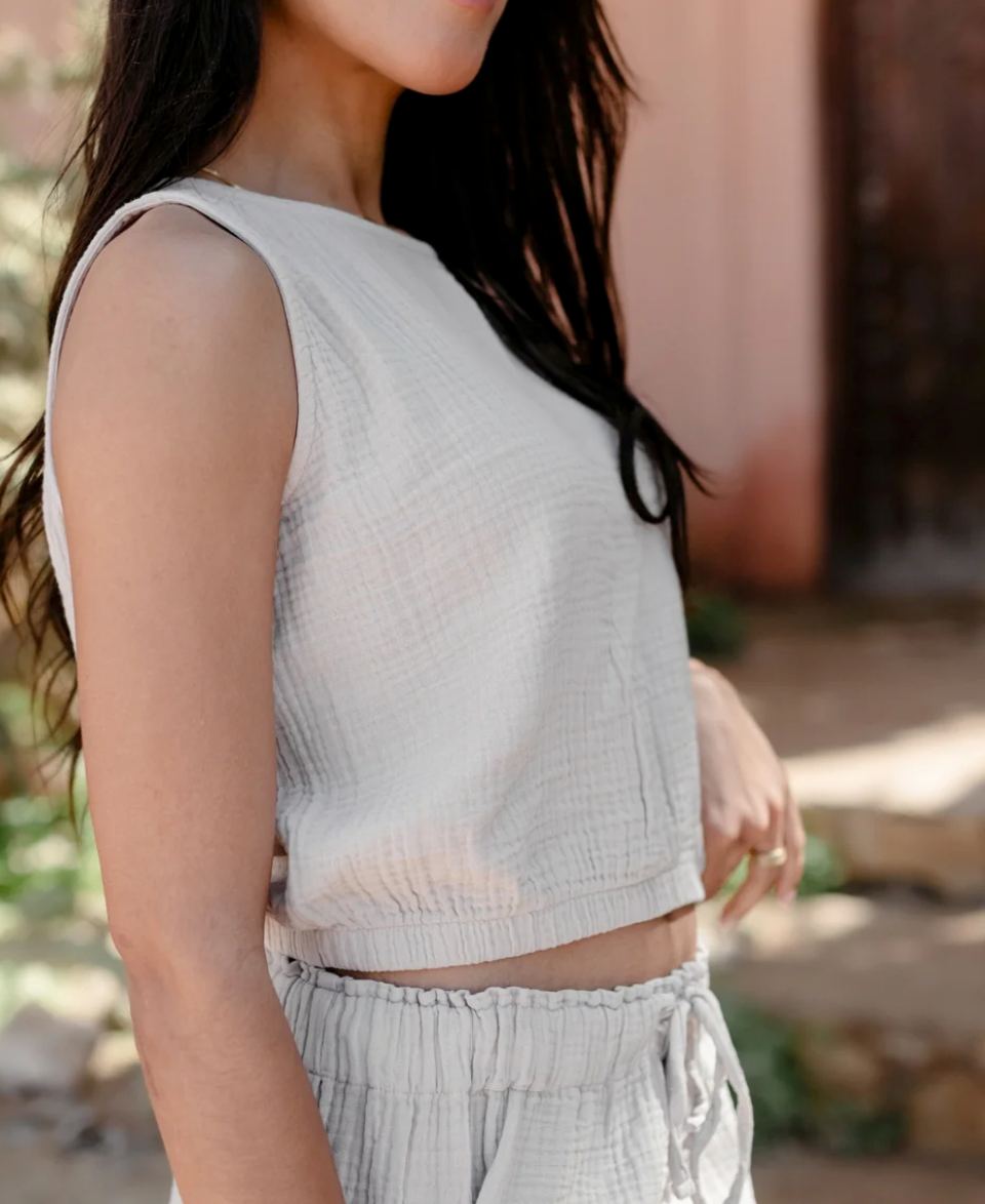MUSSELIN CROP TOP MARIE