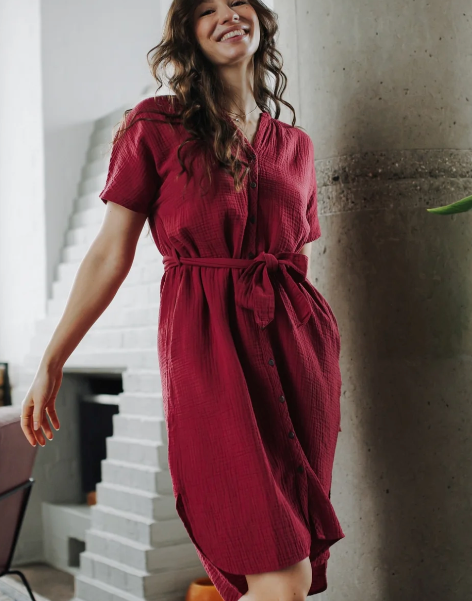 Musselin Blusenkleid Ella