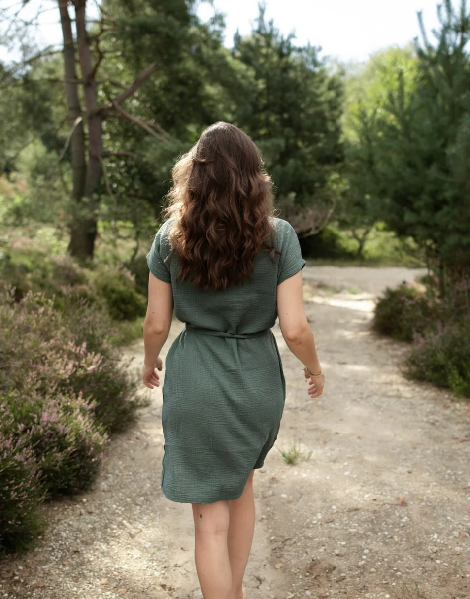Musselin Kleid Elin Kurz