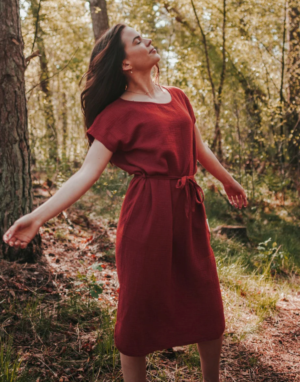 Musselin Kleid Elin