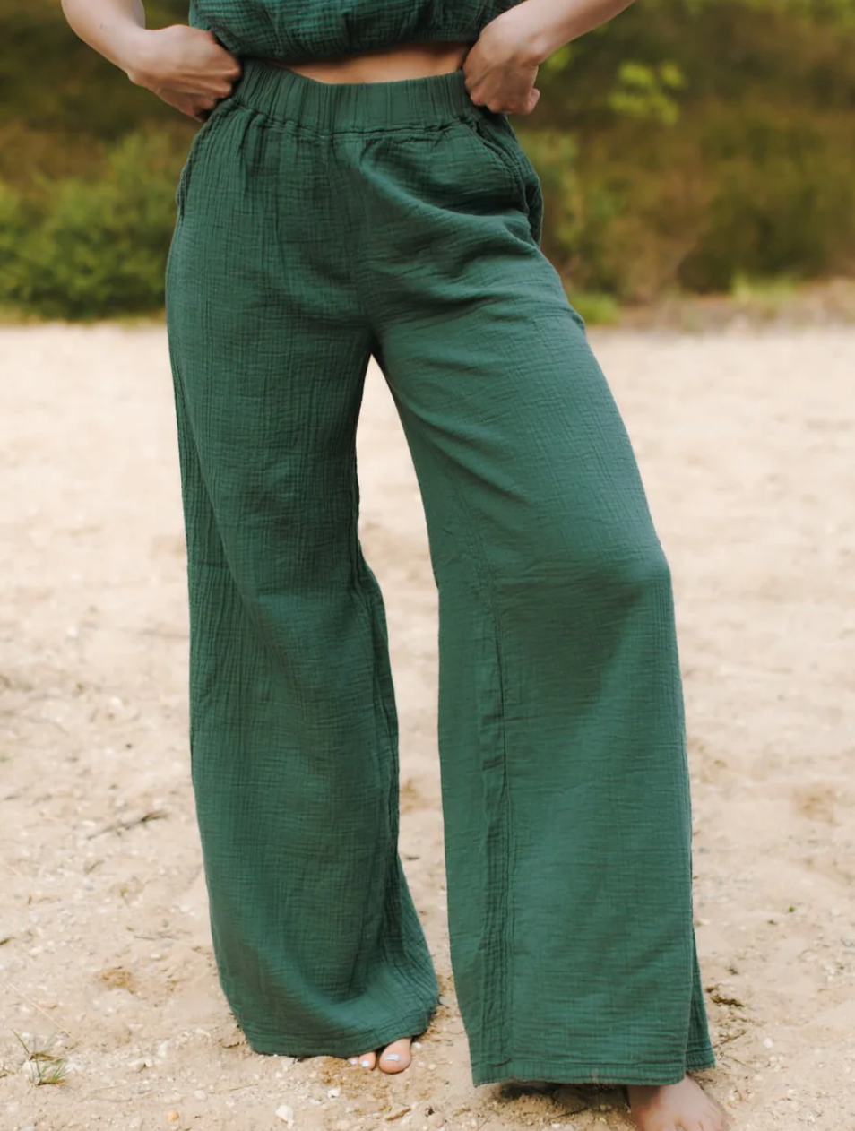 Musselin Palazzo Hose Nilla
