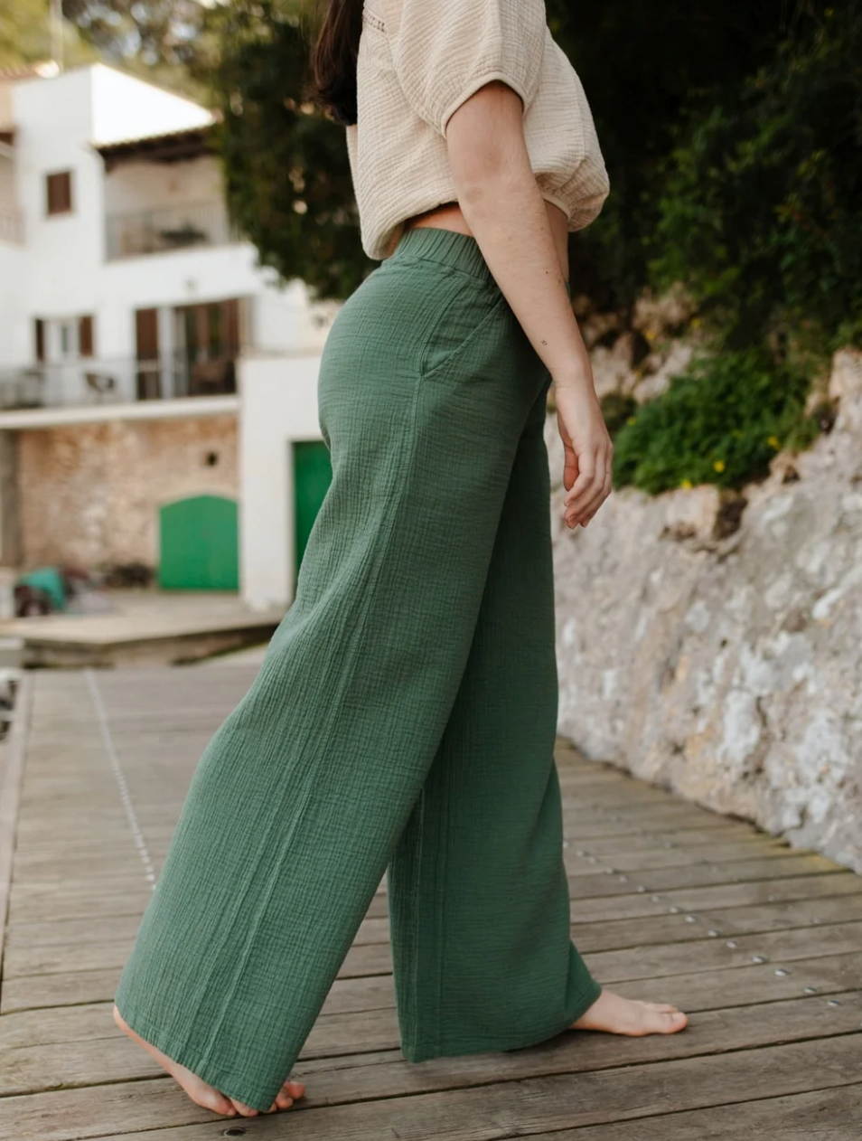 Musselin Palazzo Hose Nilla