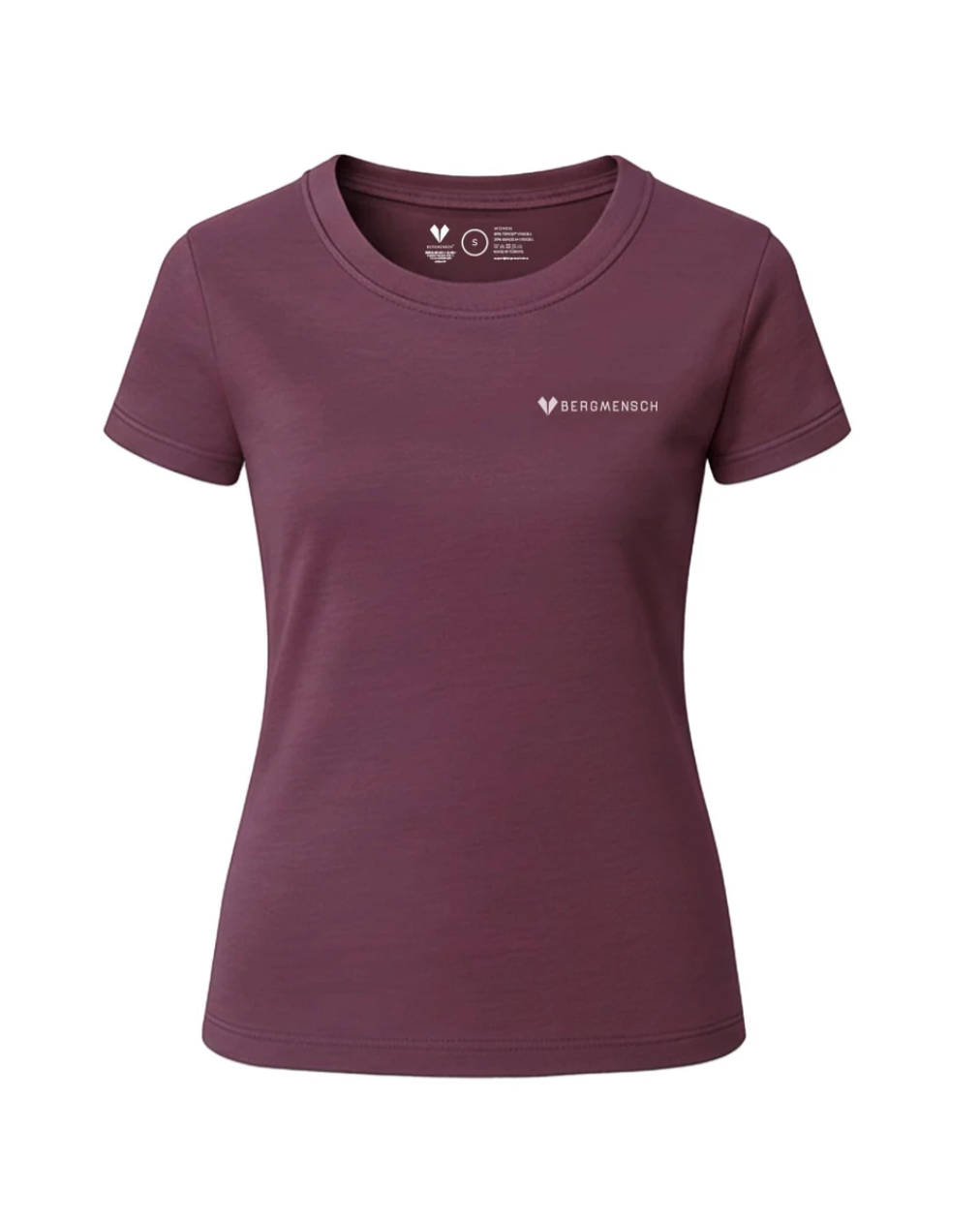 Bergmensch SeaCell Shirt Damen, seidig-weicher Griff, Detailaufnahme Stoff – VomKaff
