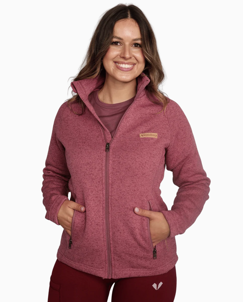 BERGMENSCH® - Damen Strickfleece-Jacke