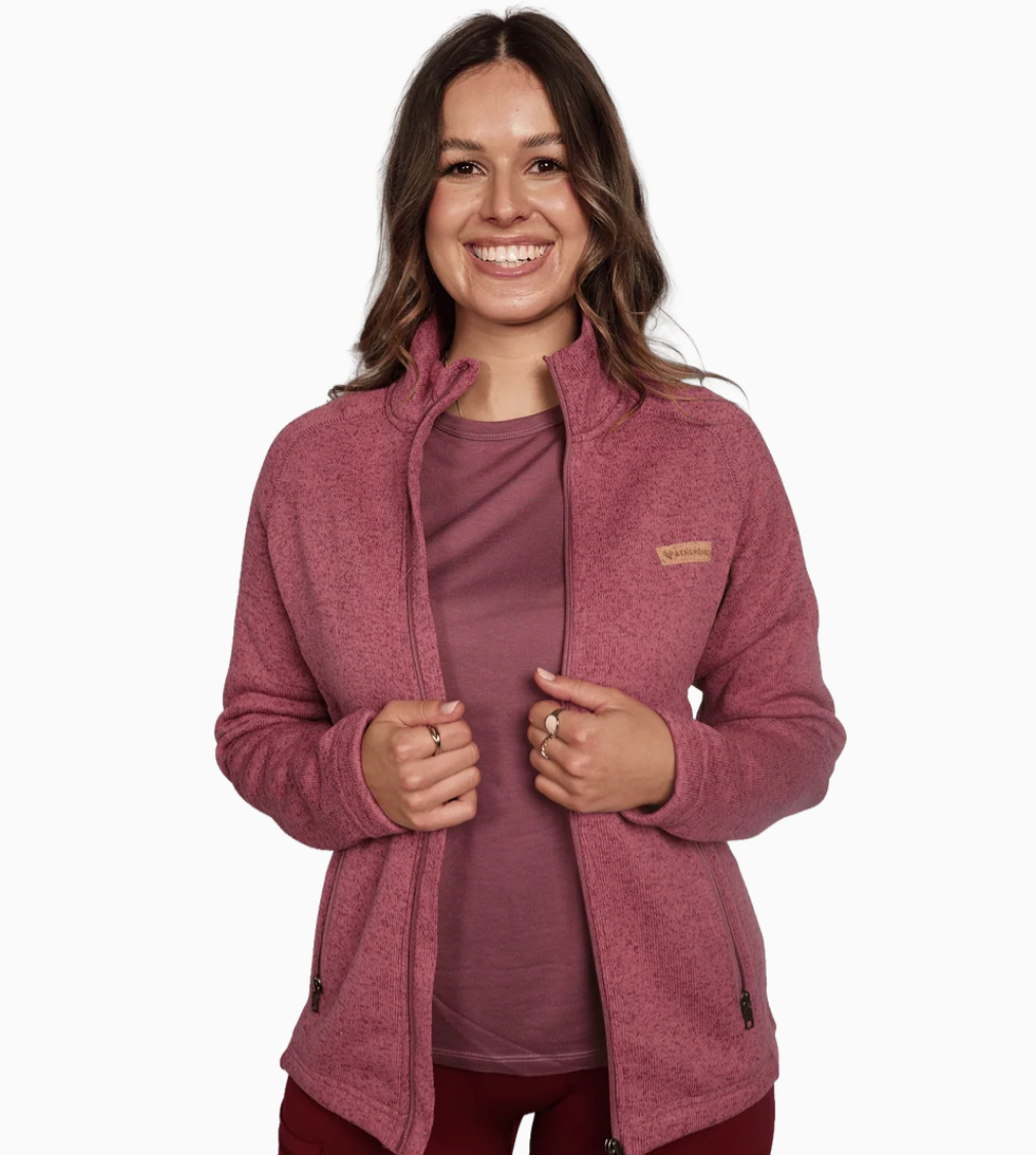 BERGMENSCH® - Damen Strickfleece-Jacke