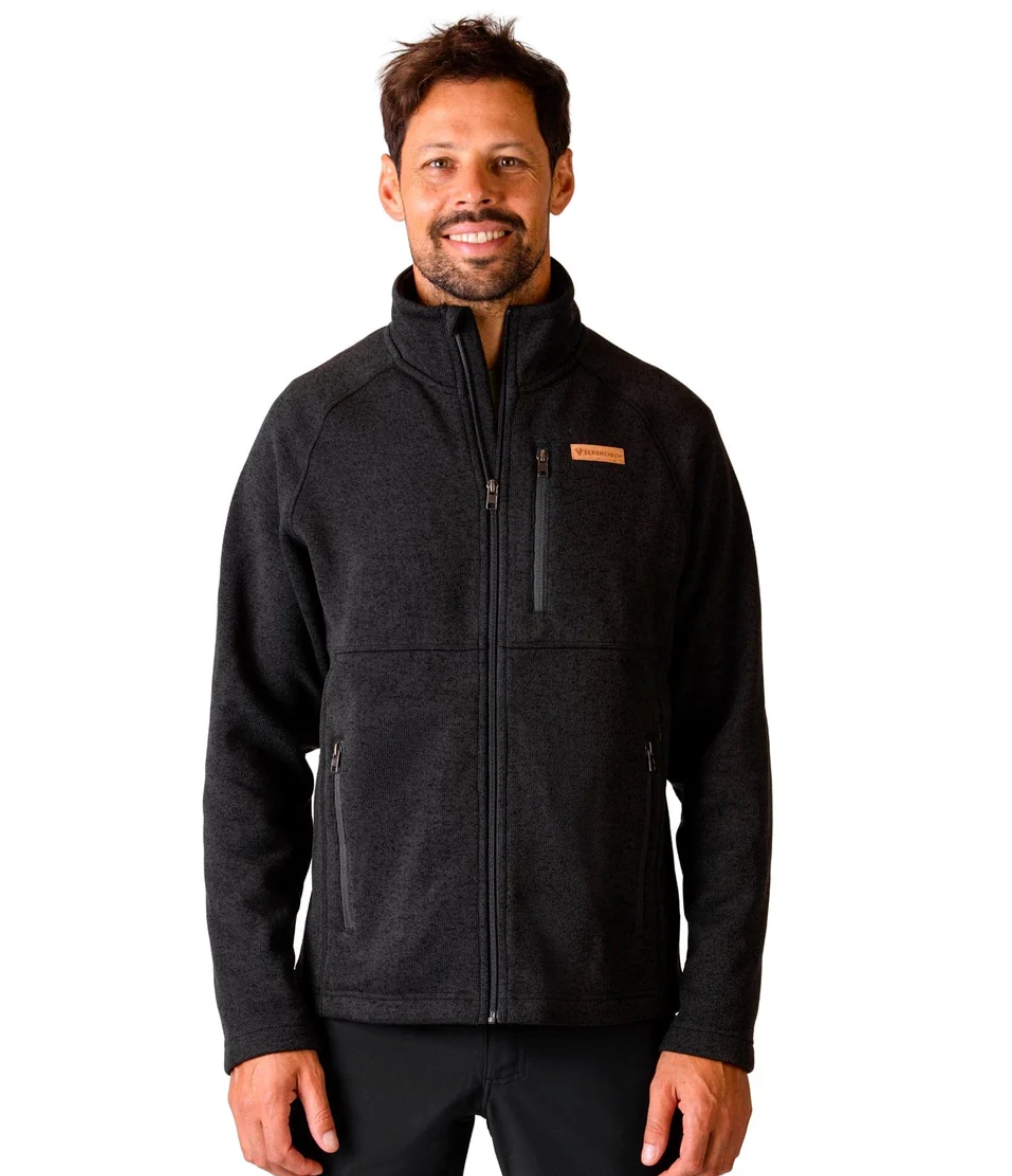 BERGMENSCH® - Herren Strickfleece-Jacke