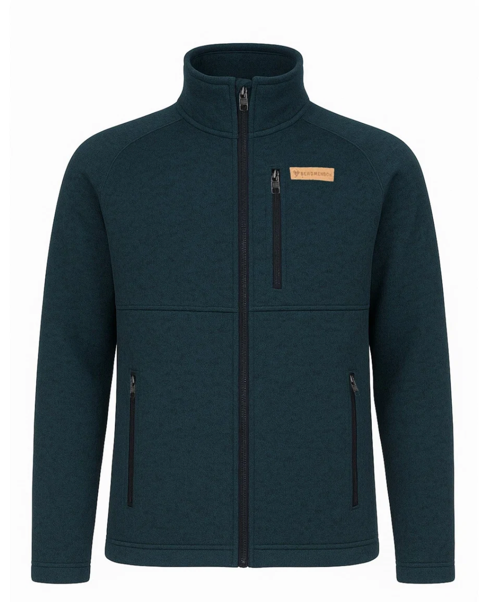BERGMENSCH® - Herren Strickfleece-Jacke
