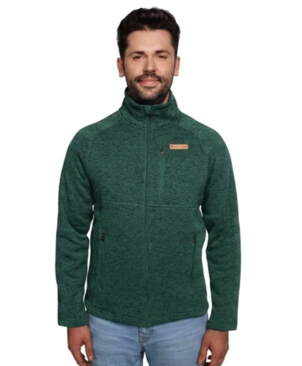 BERGMENSCH® - Herren Strickfleece-Jacke