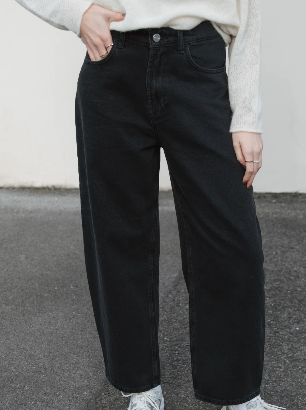 O-Shape Jeans Black