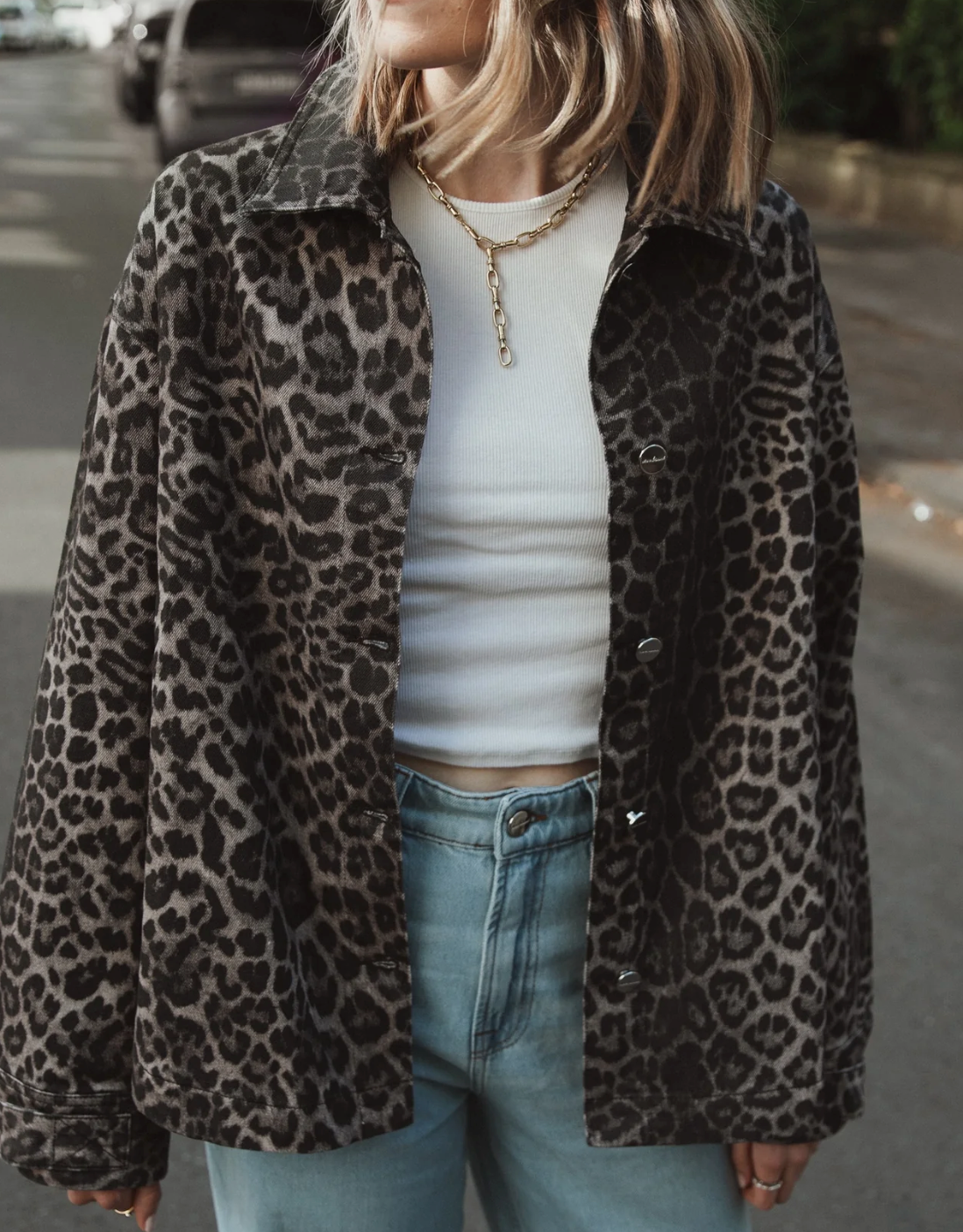 Hemdjacke Oversized Leo