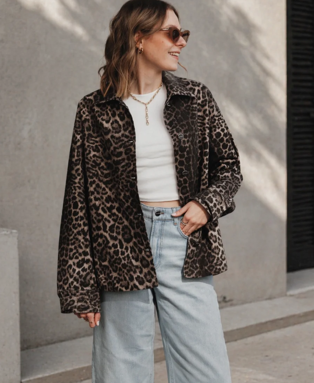 Hemdjacke Oversized Leo