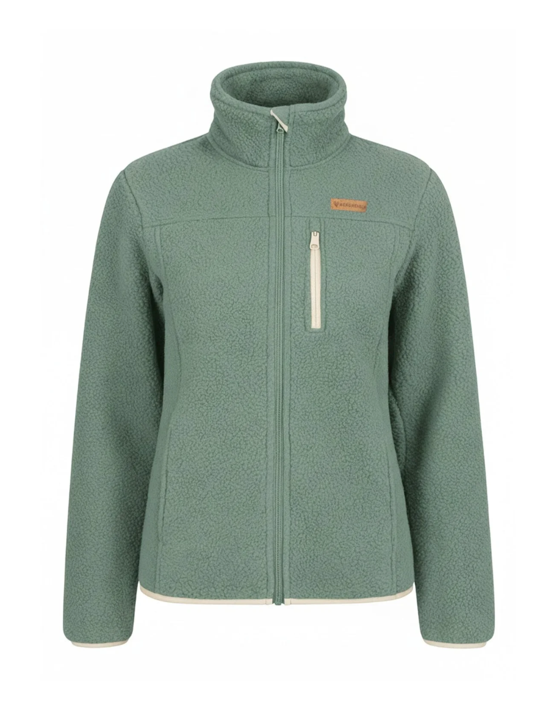 Damen Sherpa Fleece Jacke – Lifestyle-Ansicht, Outdoor-Look