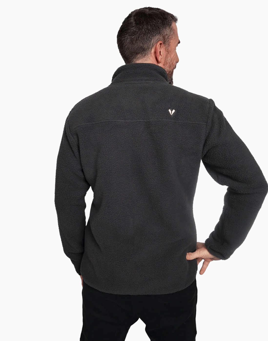 Herren Sherpa Fleece Jacke – Farbvariante, Rückenansicht