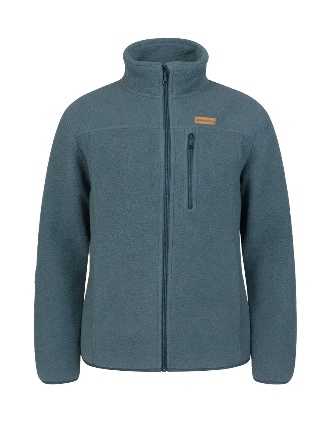 Herren Sherpa Fleece Jacke – Produktansicht, kuschelig warm, VomKaff