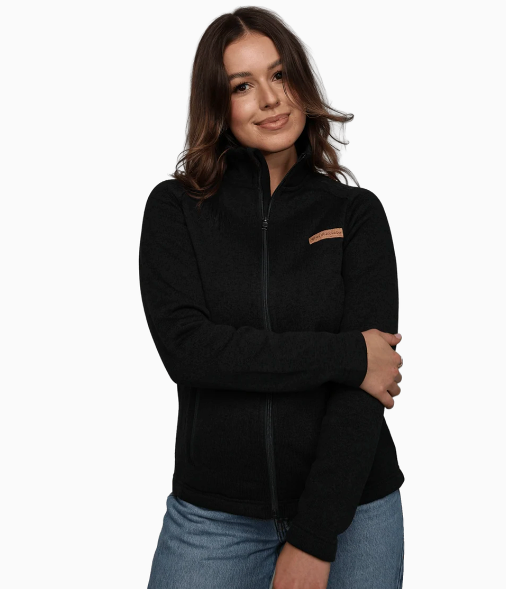 BERGMENSCH® - Damen Strickfleece-Jacke