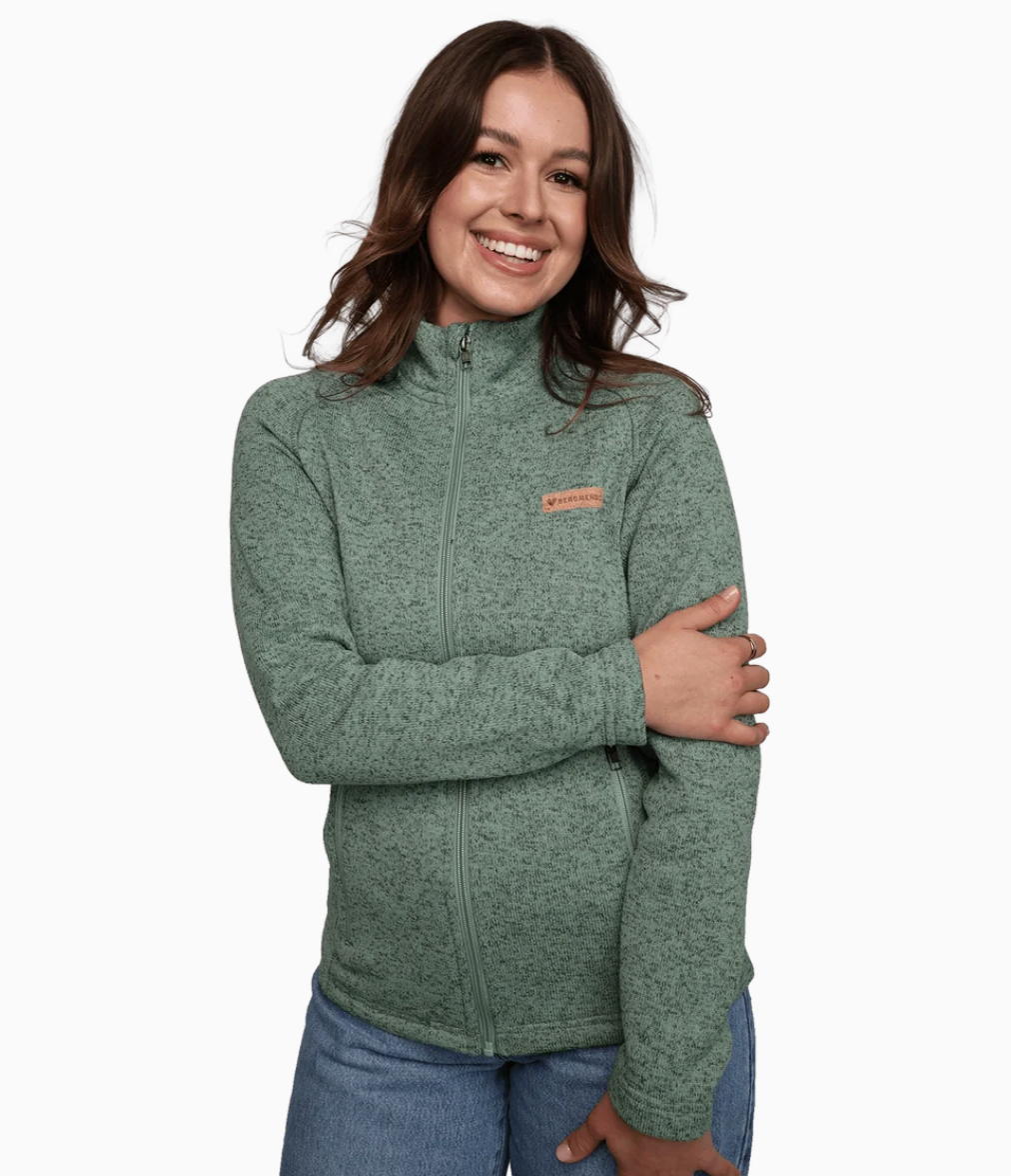 BERGMENSCH® - Damen Strickfleece-Jacke