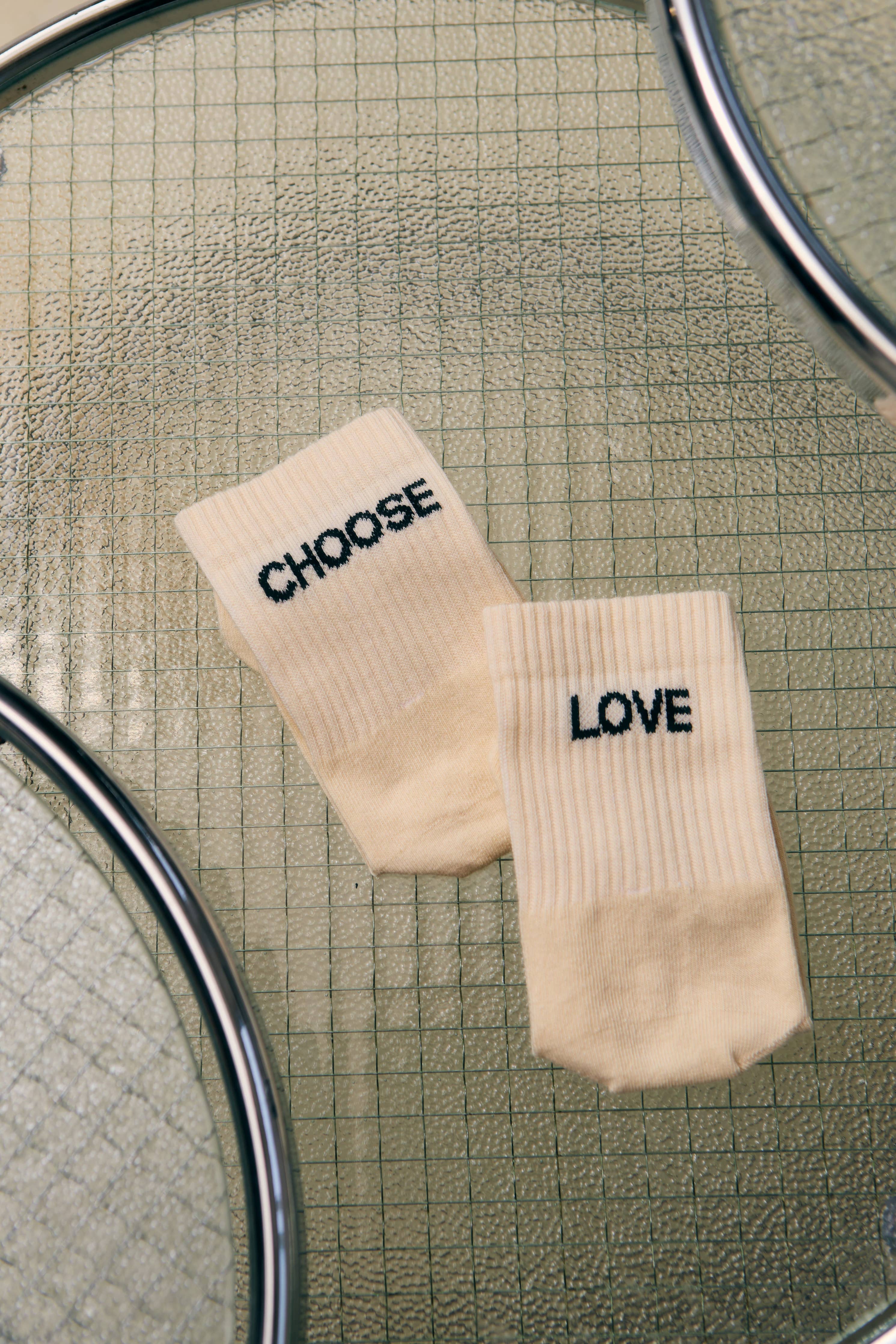 Wähle Liebe Socken