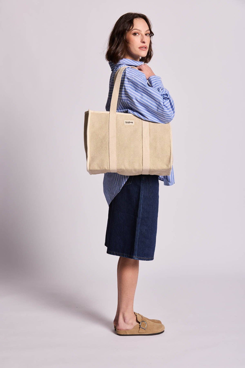 Shopper Oscar Geflecht Nude