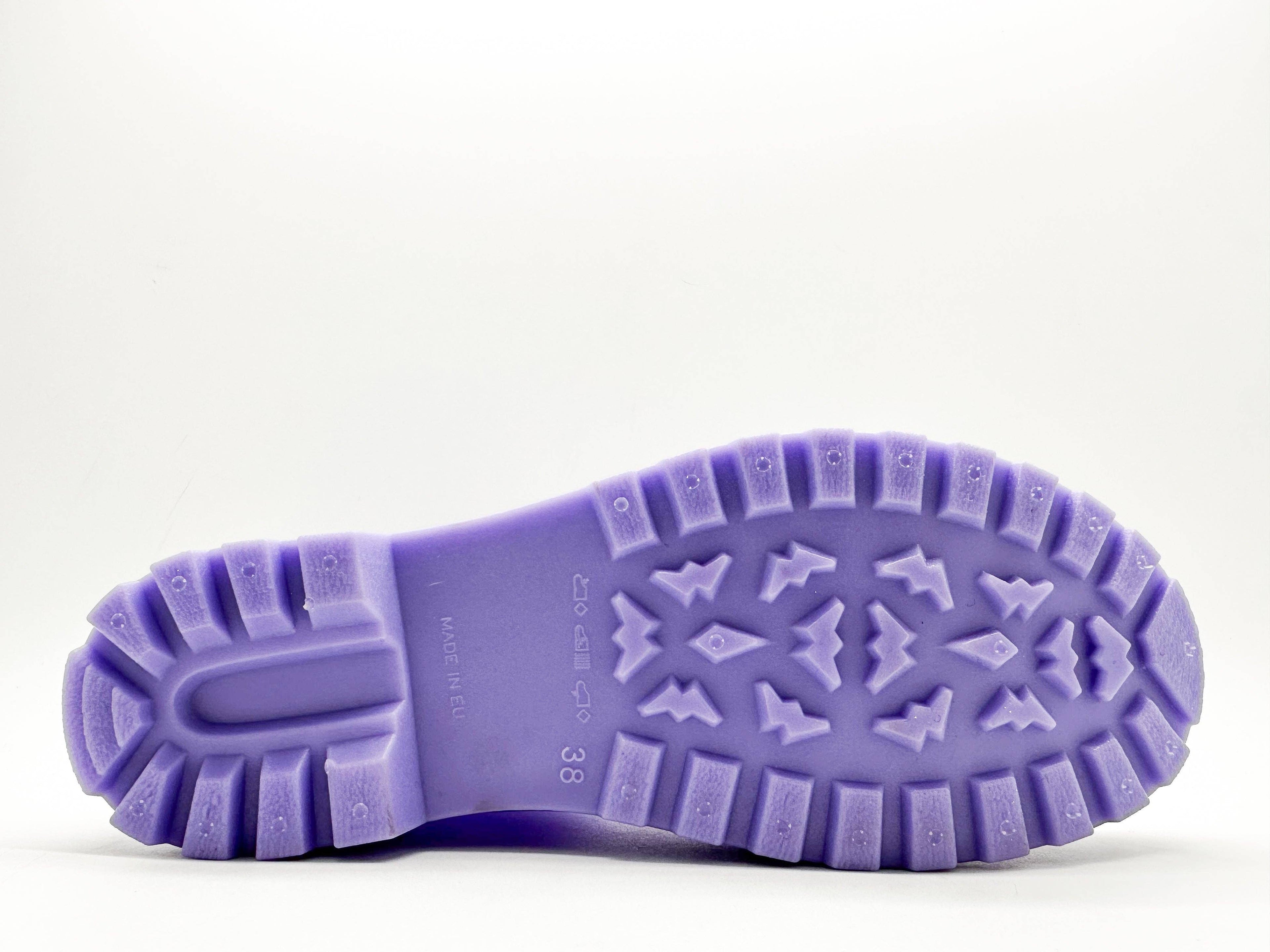 Thies ® Bio-Regenstiefel Lavendel vegan | 100 % wasserdichte, biologisch abbaubare Regenstiefel