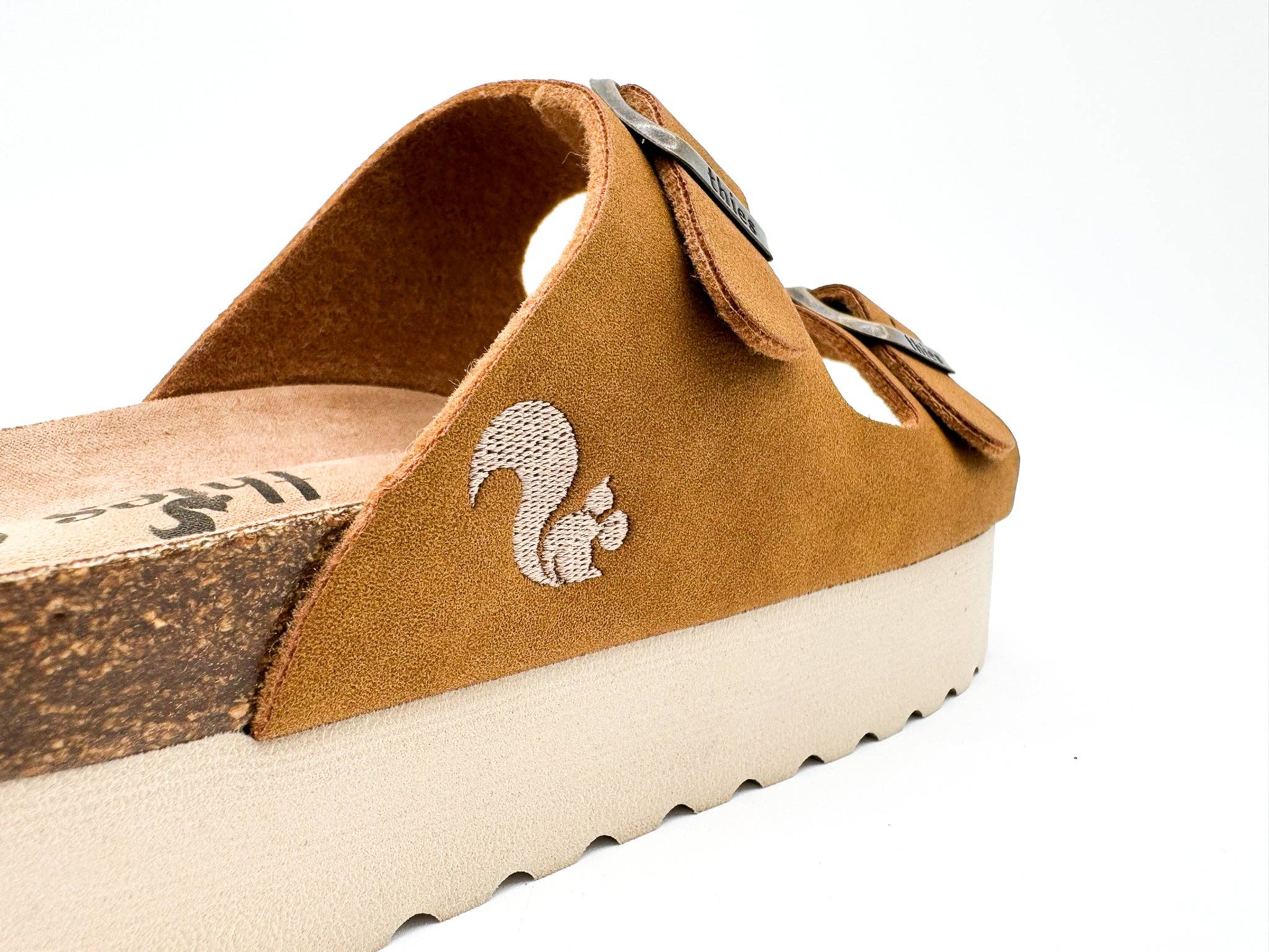 Thies 1856 ® Eco Bio Plateau Sandale vegan cognac