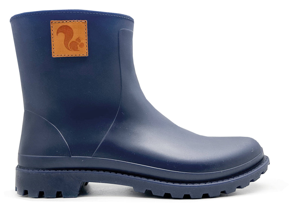 Thies ® Bio-Regenstiefel dunkelblau vegan | 100 % wasserdichter, biologisch abbaubarer Regenstiefel