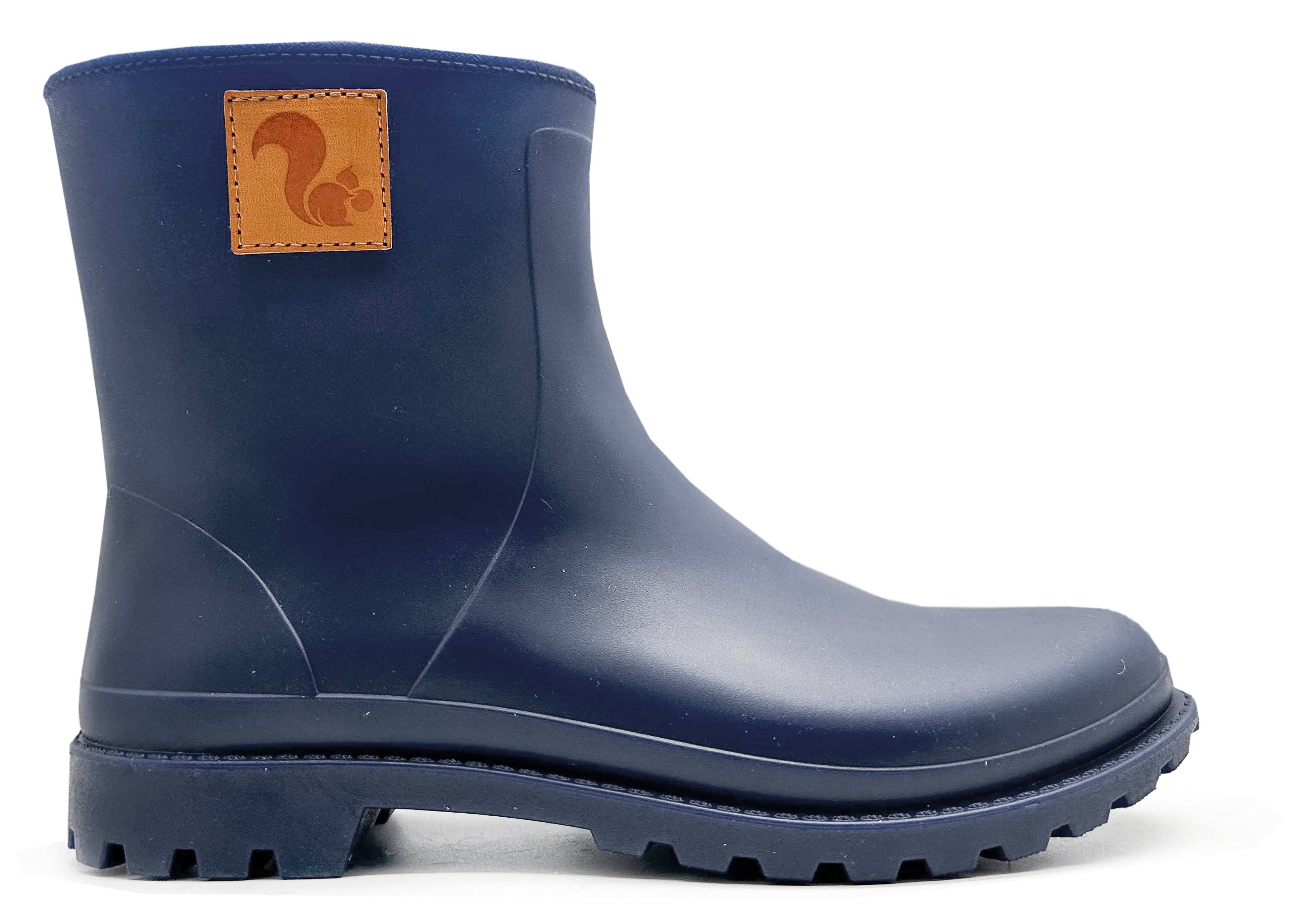 Thies ® Bio-Regenstiefel dunkelblau vegan | 100 % wasserdichter, biologisch abbaubarer Regenstiefel