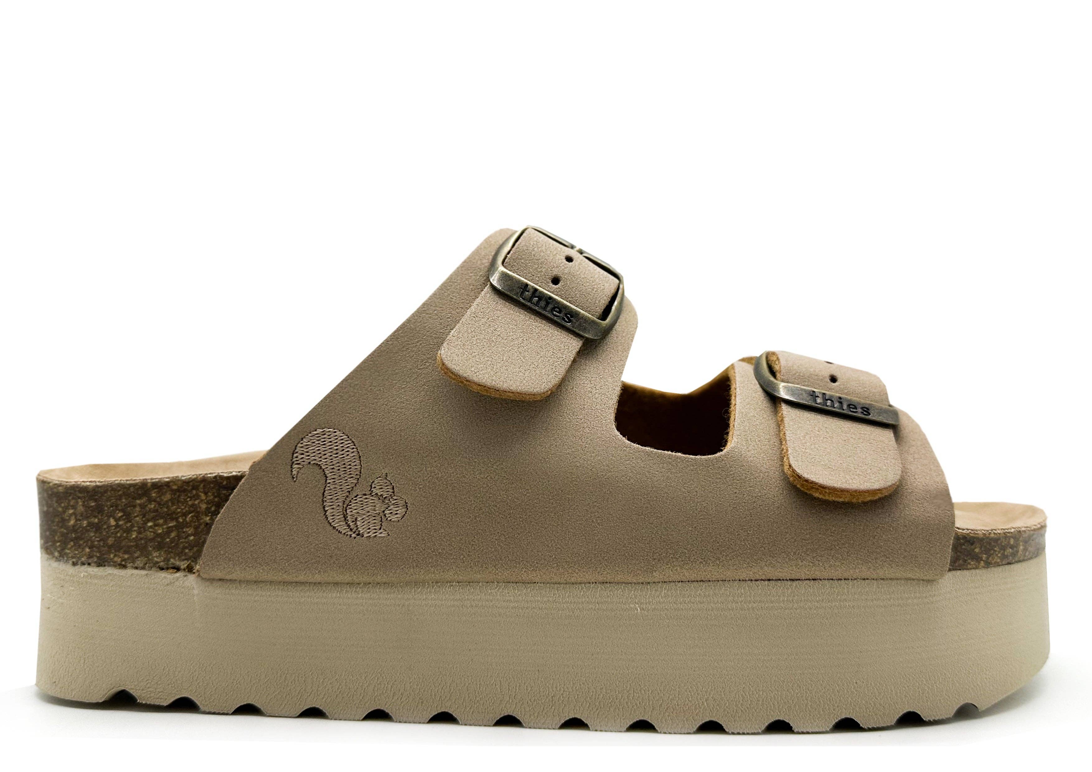Thies 1856 ® Eco Bio Plateau Sandale vegan creme