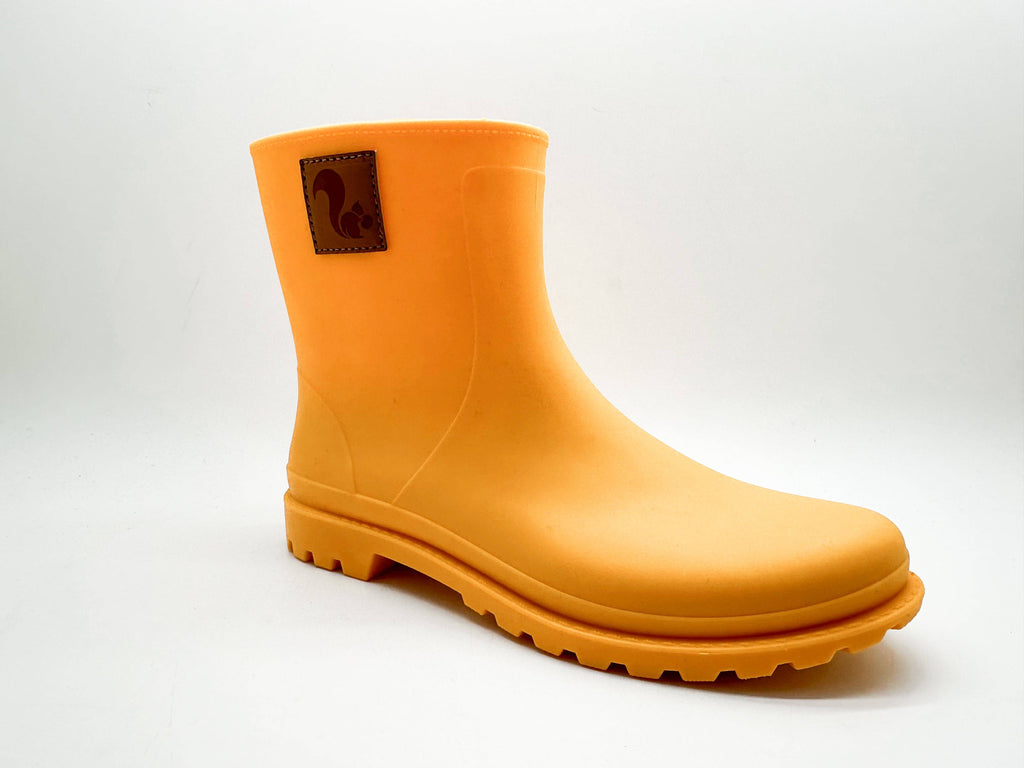 Thies® Bio-Regenstiefel Orange Juice vegan | 100 % wasserdichte, biologisch abbaubare Regenstiefel