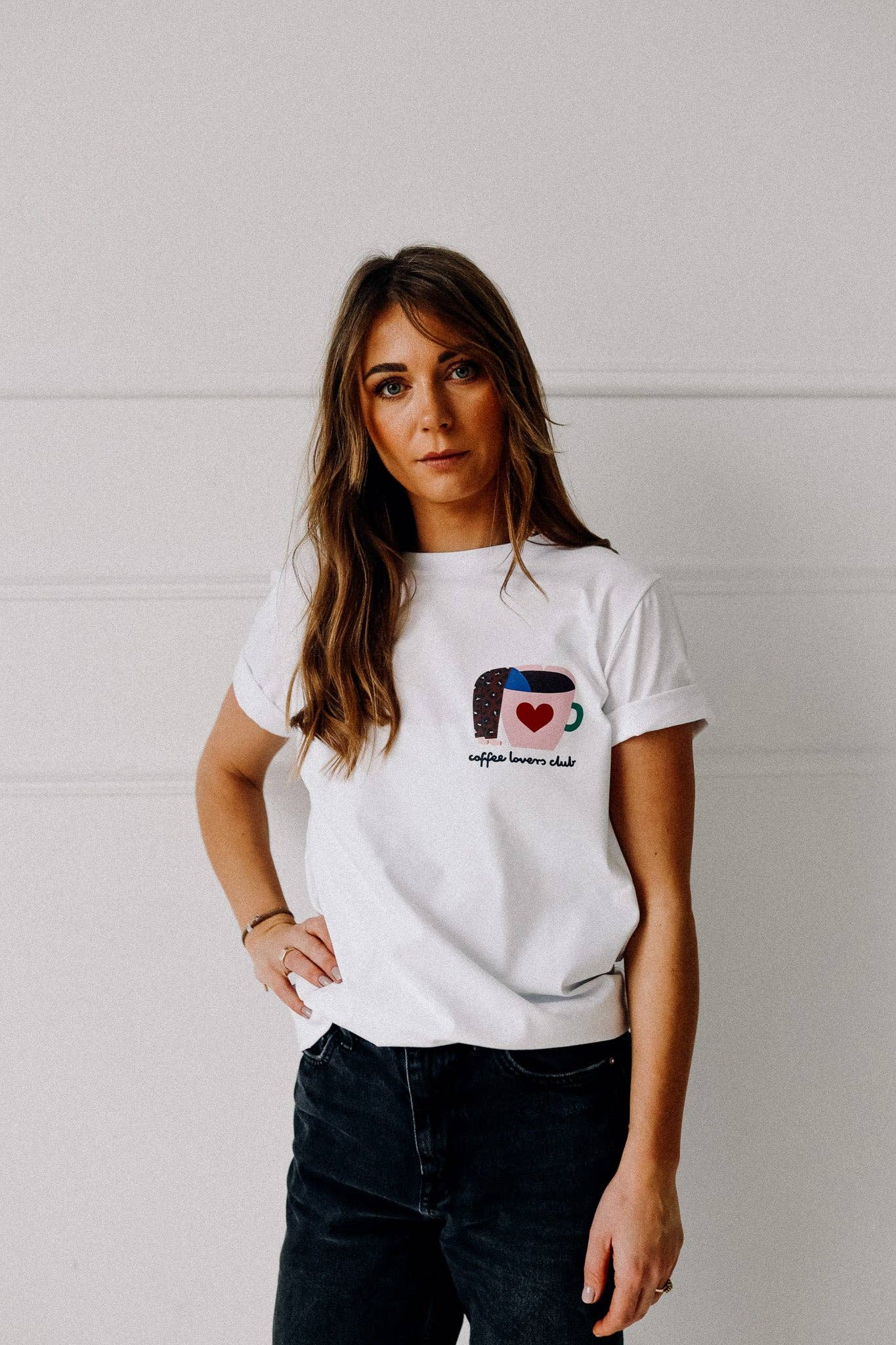 Größenübersicht Coffee Lovers T-Shirt Weiß – VomKaff