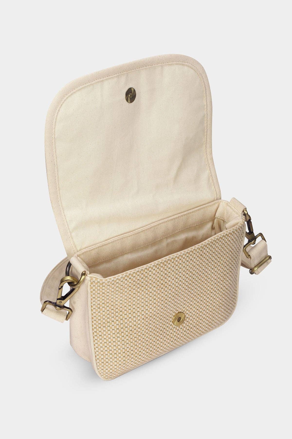 Margault geflochtene Tasche Nude