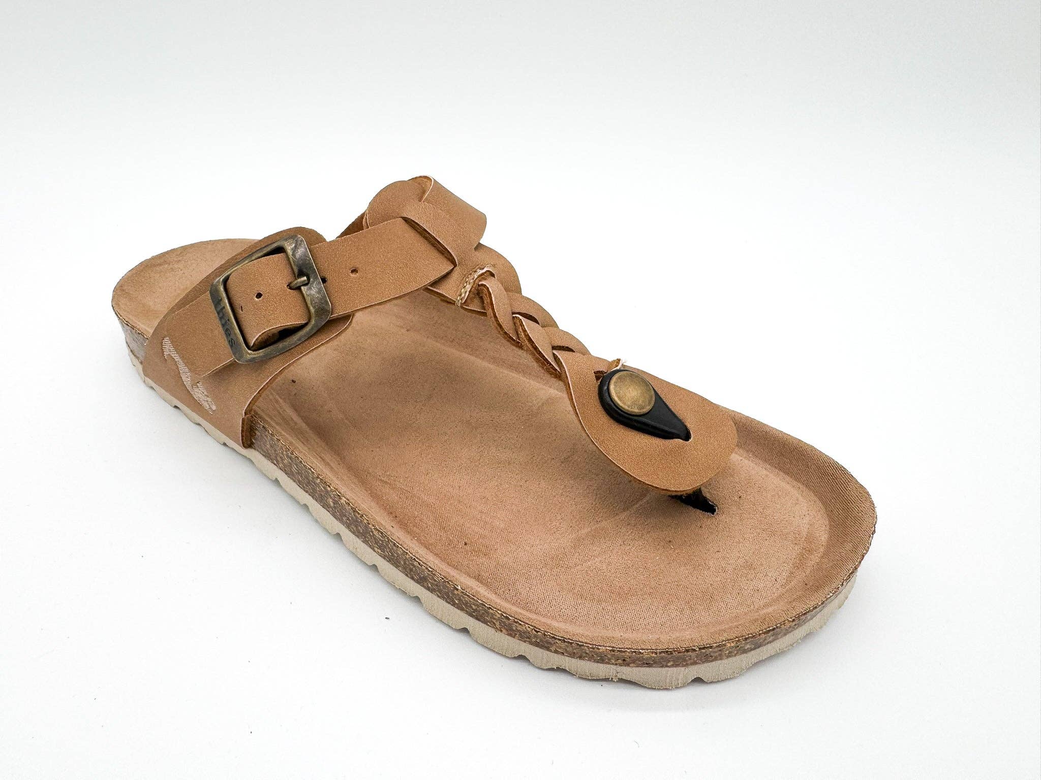 Thies 1856 ® Eco Thong Braid Sandale vegan Cashew