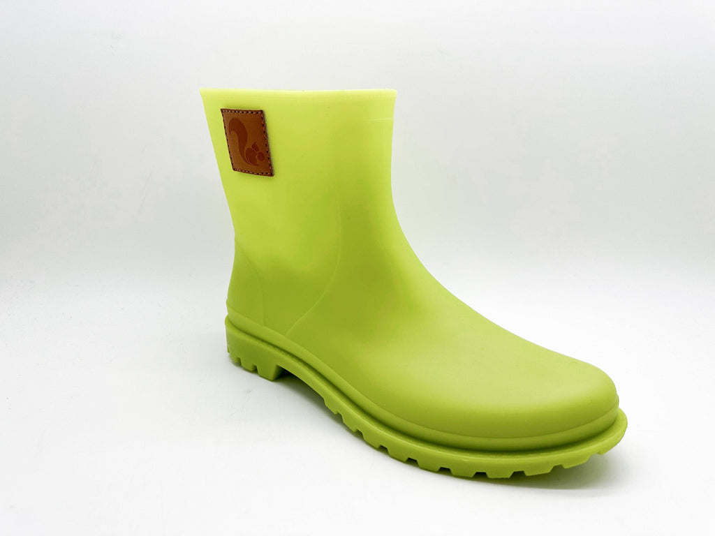 Thies ® Bio Regenstiefel Limette vegan | 100% wasserdichte biologisch abbaubare Regenstiefel