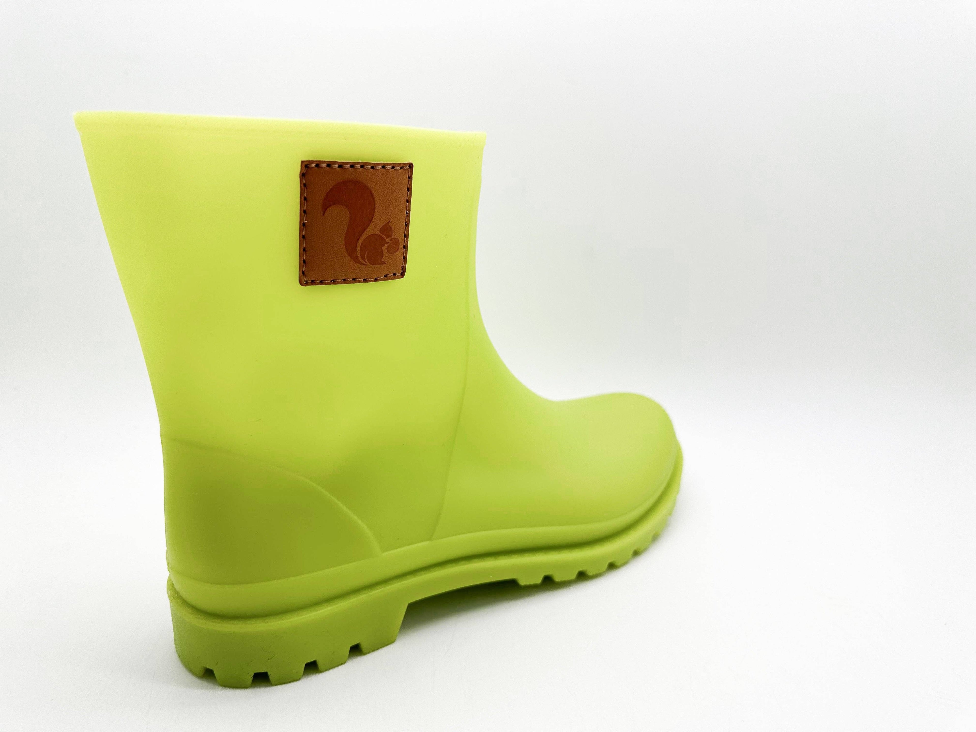 Thies ® Bio Regenstiefel Limette vegan | 100% wasserdichte biologisch abbaubare Regenstiefel
