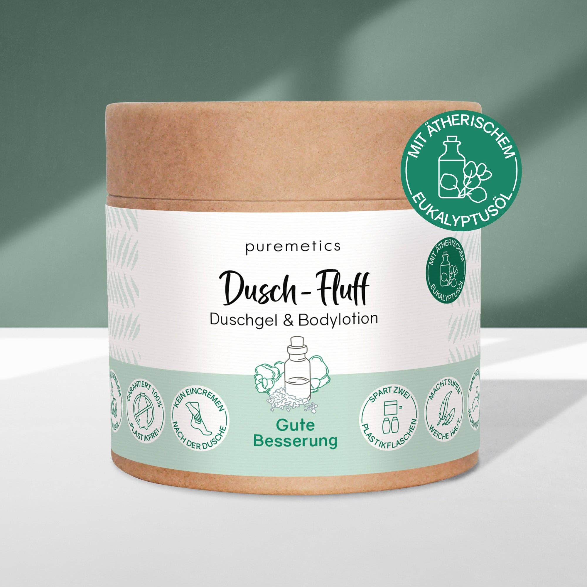 Dusch-Fluff Gute Besserung – Pflegendes Duschgel als Geschenk – VomKaff