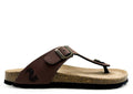 Thies 1856 ® Eco Bio Zehensandale vegan in Schokoladenfarbe