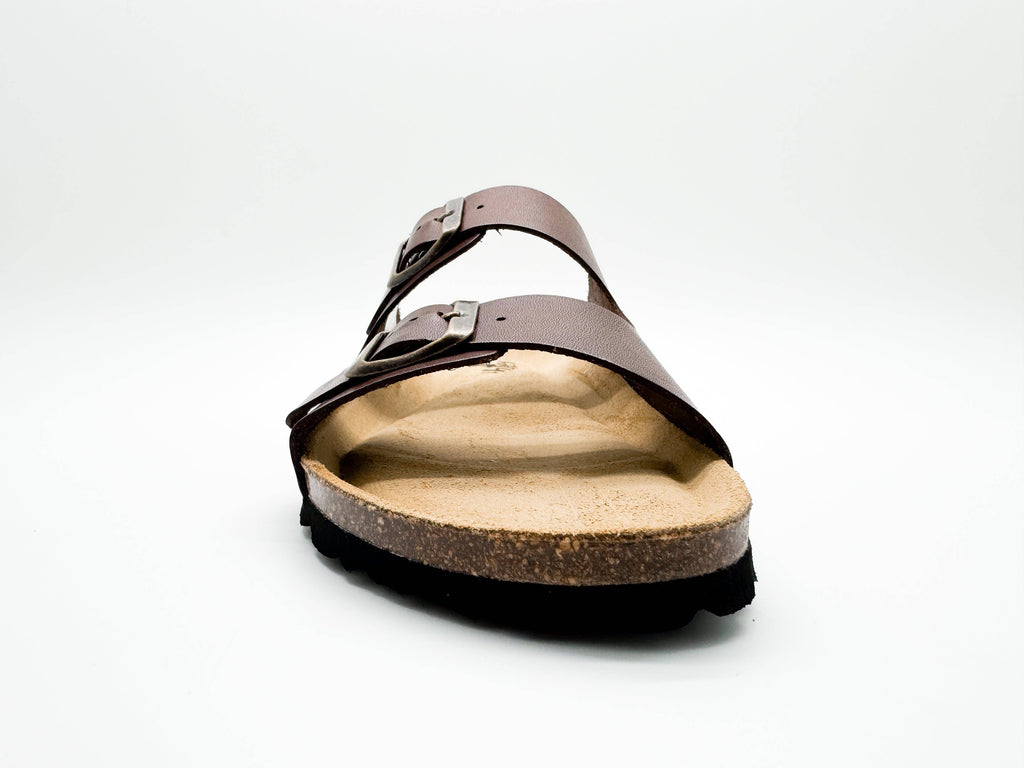 Thies 1856 ® Eco-Ledersandale dunkelbraun