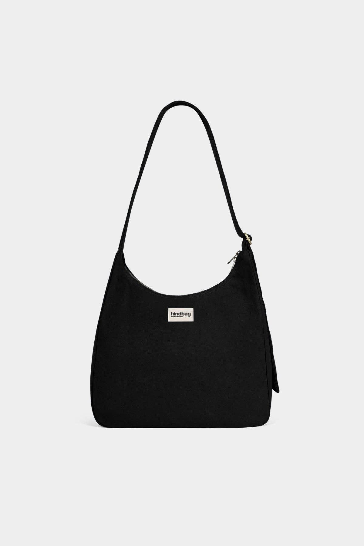 Claire Noir Hobo-Tasche – Seitenansicht, weiche Form