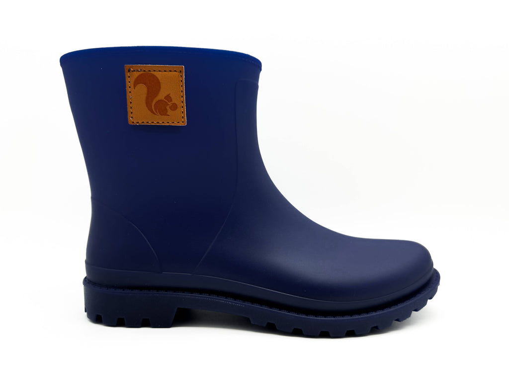 Thies ® Bio-Regenstiefel dunkelblau vegan | 100 % wasserdichter, biologisch abbaubarer Regenstiefel