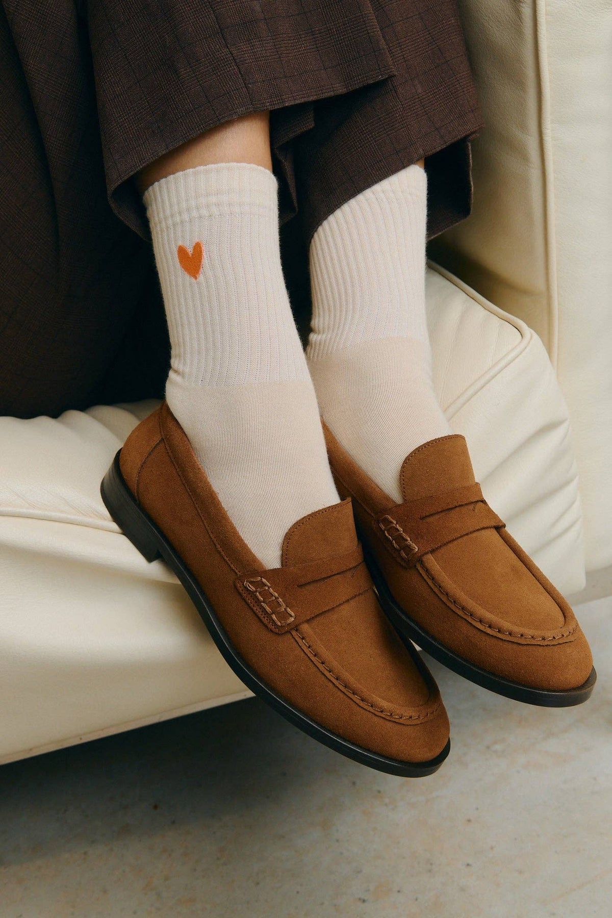 Pfirsichherzsocken