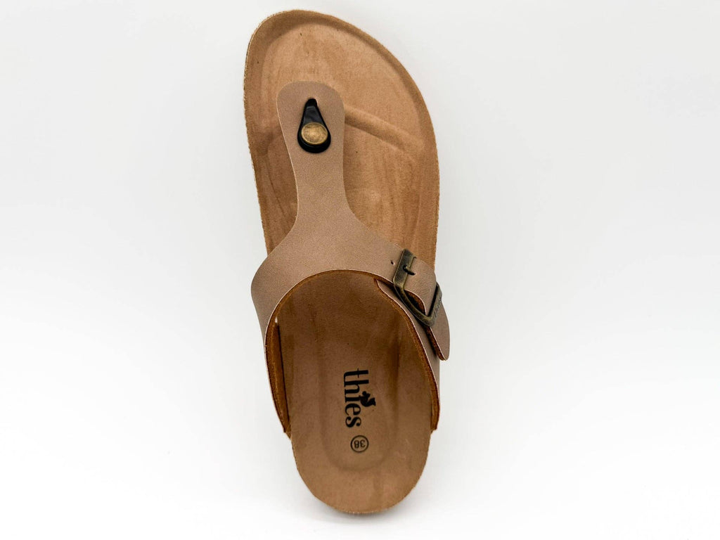 Thies 1856 ® Eco Bio Zehentrenner vegan elephant grey