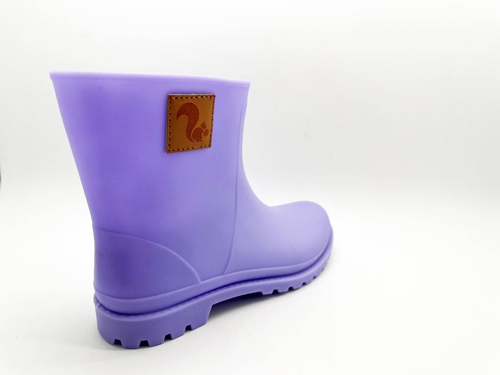 Thies ® Bio-Regenstiefel Lavendel vegan | 100 % wasserdichte, biologisch abbaubare Regenstiefel