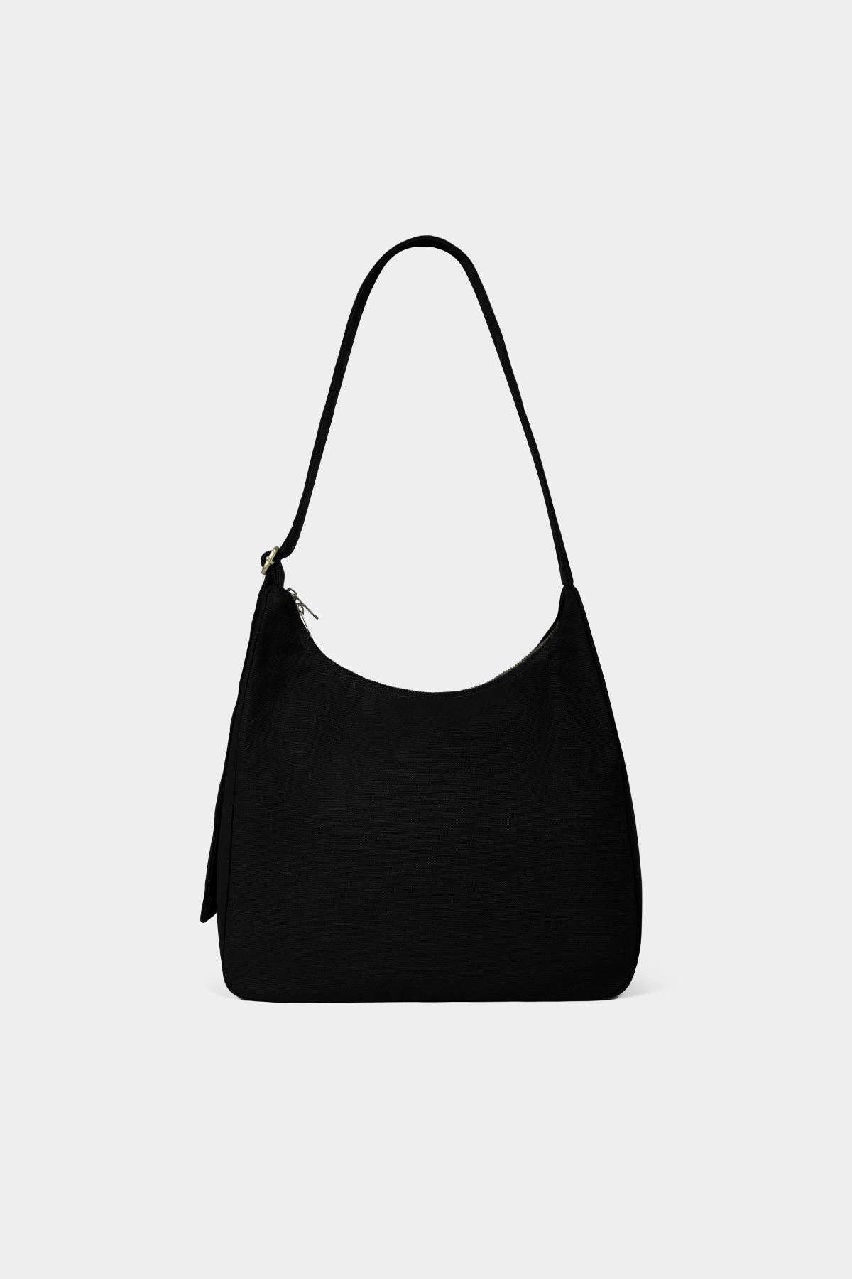 Claire Noir Hobo-Tasche – Detailansicht Verschluss und Material