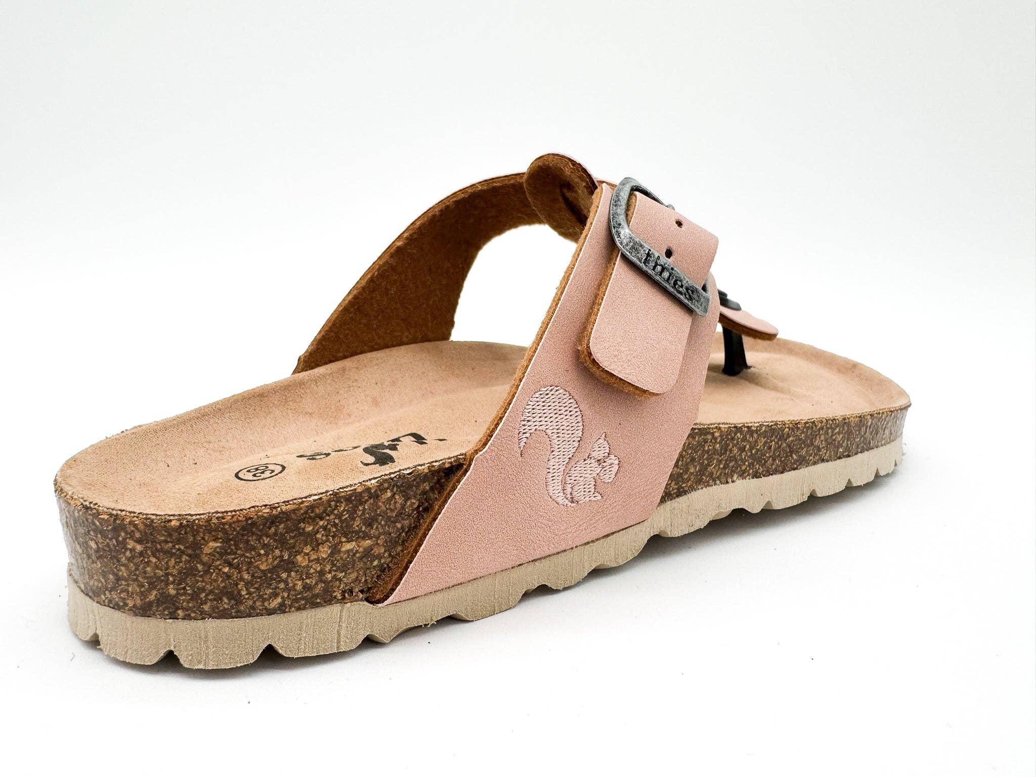 Thies 1856 ® Eco Thong Braid Sandale vegan blassrosa