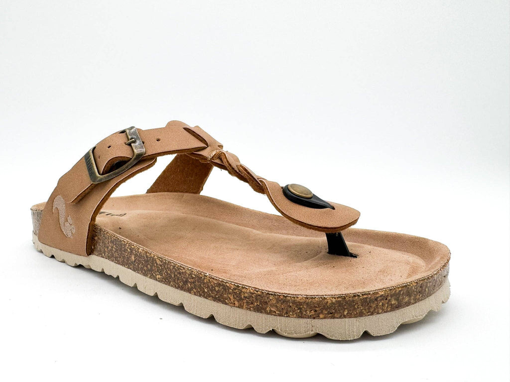Thies 1856 ® Eco Thong Braid Sandale vegan Cashew